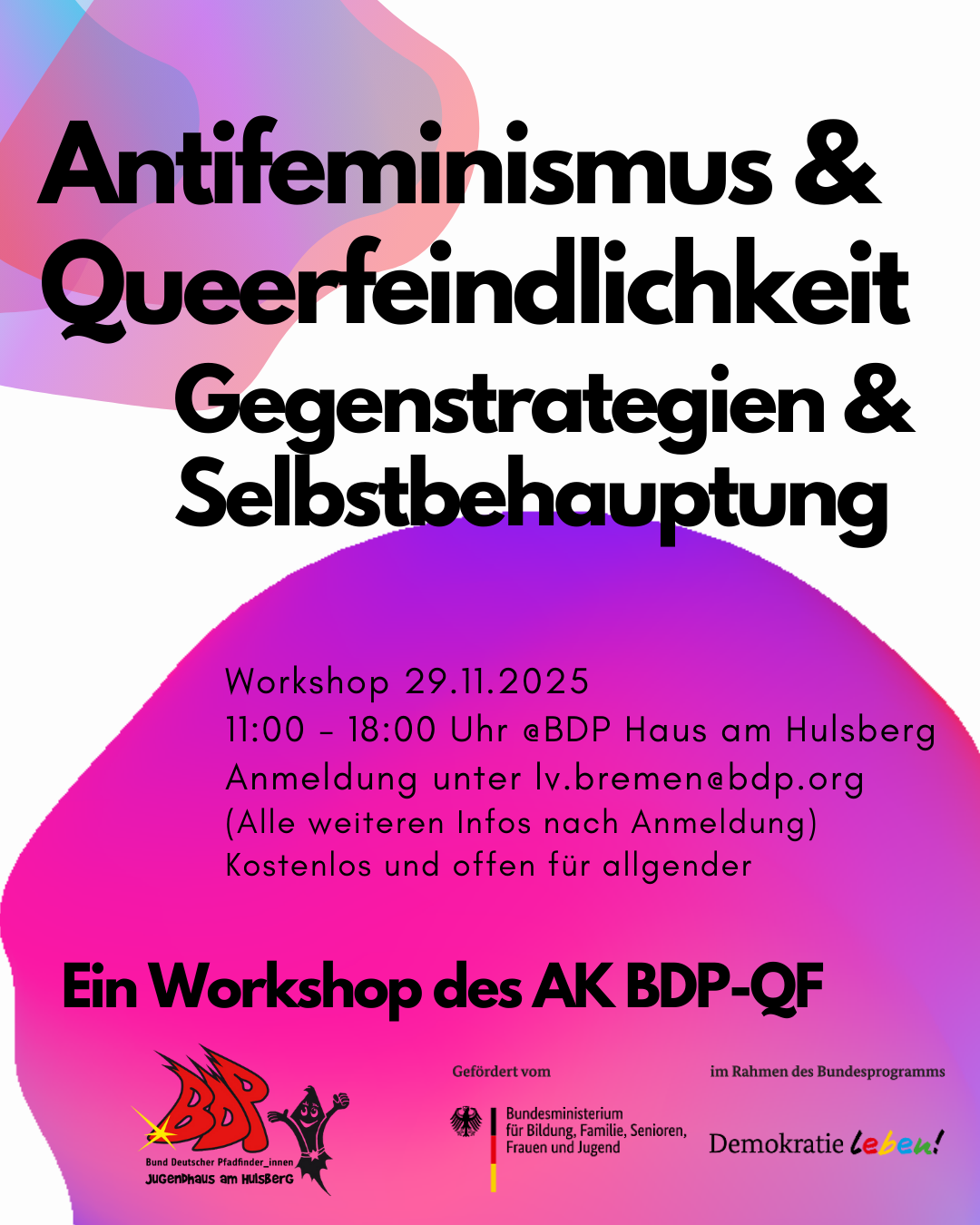 Workshop: Antifeminismus & Queerfeindlichkeit