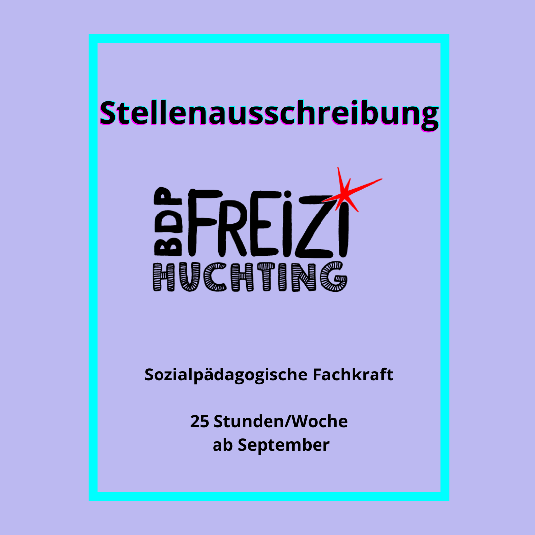 Ausschreibung: Sozialpädagogische Fachkraft / 25 Wochenstunden / 01.09.2026